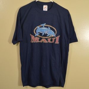 Vintage Maui Tourist Shirt Jerzees MiUSA Retro 90s